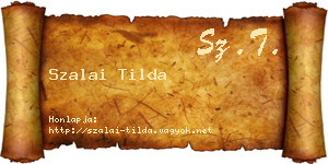 Szalai Tilda névjegykártya